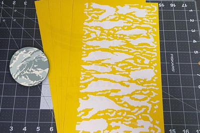 Heat Resistant Vinyl Camouflage Stencils - Freedom Stencils