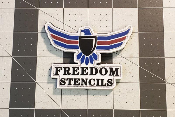 Pinup Girl Morale Patch - Freedom Stencils