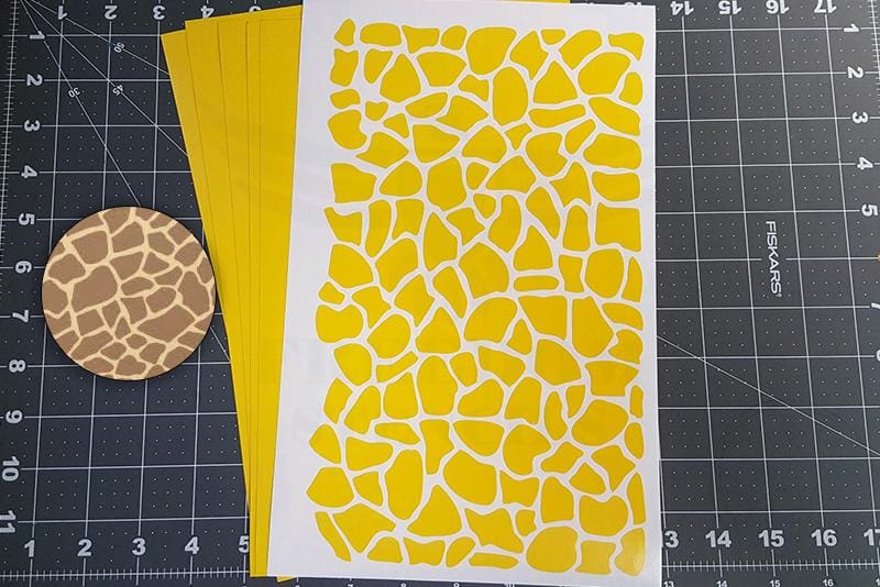 printable giraffe print stencil