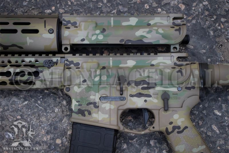 2 PACK Mylar Camo Stencils Camouflage Gun Paint Cerakote Small Army Multicam